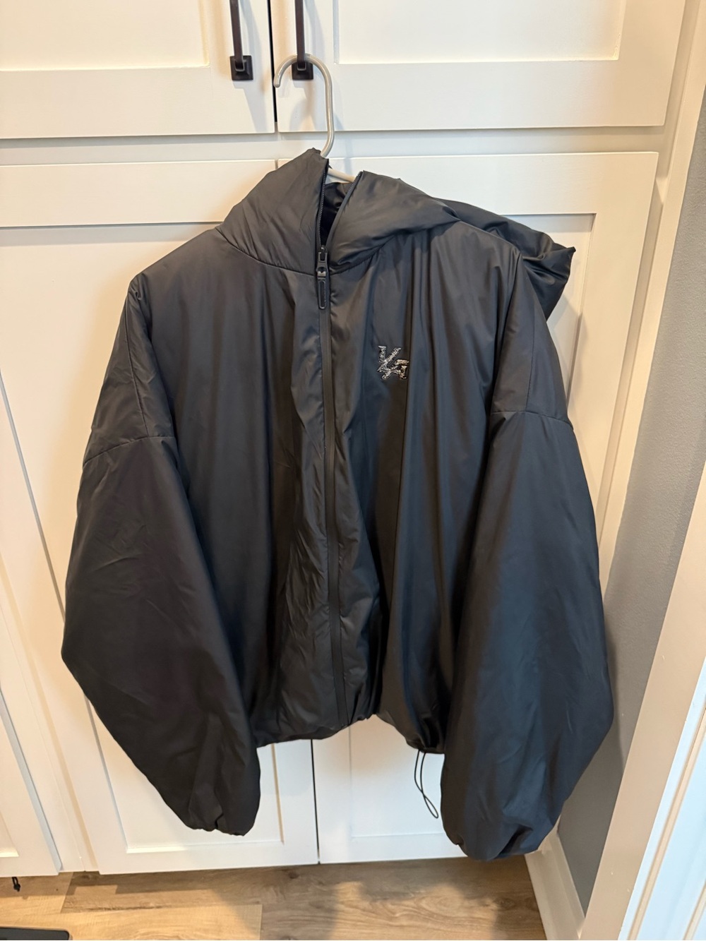 YoungLA Black Hooded Puffer Jacket